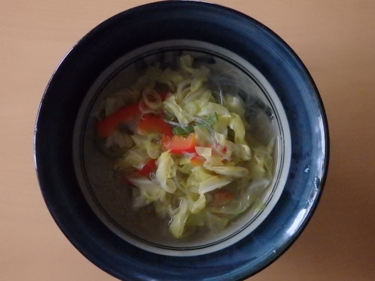 Cabbage clear soup